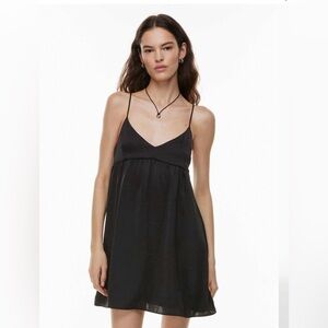 Aritzia Wilfred Lover Satin Mini Dress